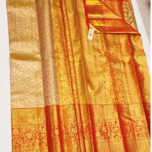 Gold Pink Saree