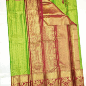 Green Kanchi pattu Saree