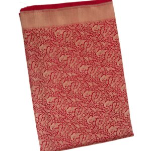 Red Banarasi Pure Katan Silk Shikargha
