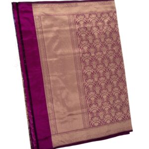 Banarasi Pure Katan Red Silk Shikargha Saree